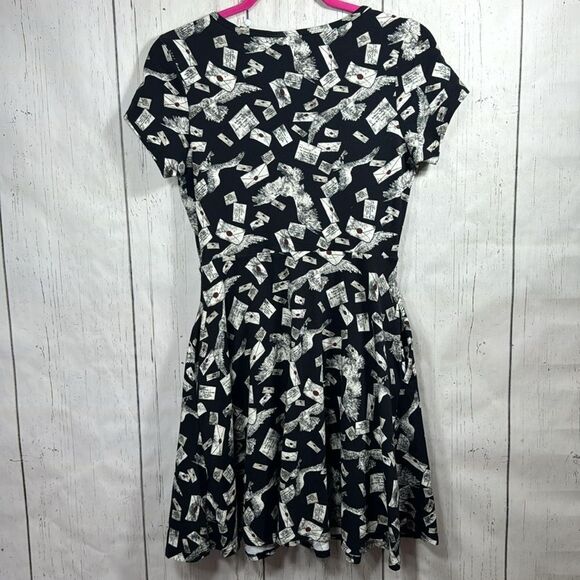 Harry Potter X Hot Topic Collection Hogwarts Letter Skater Dress Black Size S - Picture 13 of 16